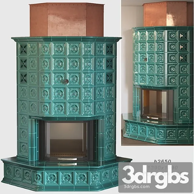 Tiled fireplace 3dsmax Download