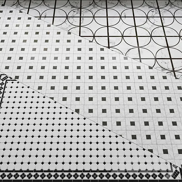 Tiles. Set 1 3DS Max Model