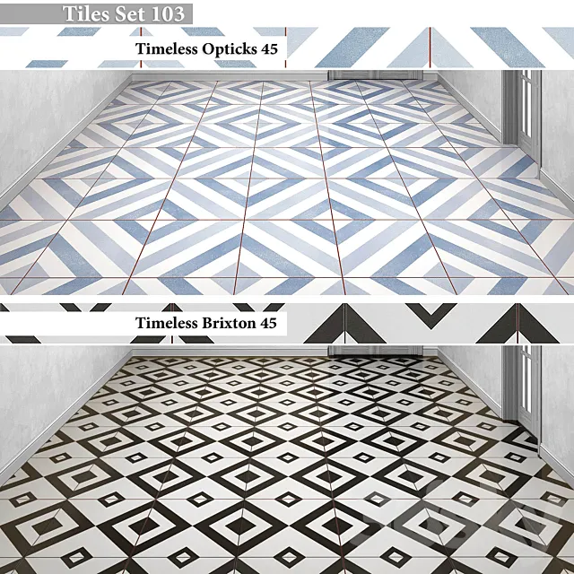 Tiles set 103 3DS Max Model