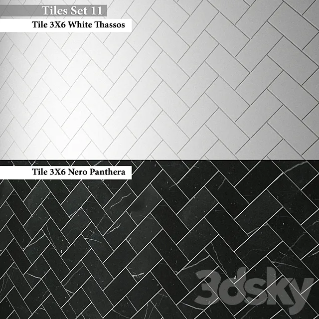 Tiles set 11 3DS Max Model