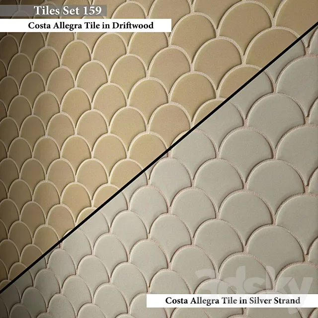 Tiles set 159 3ds Max