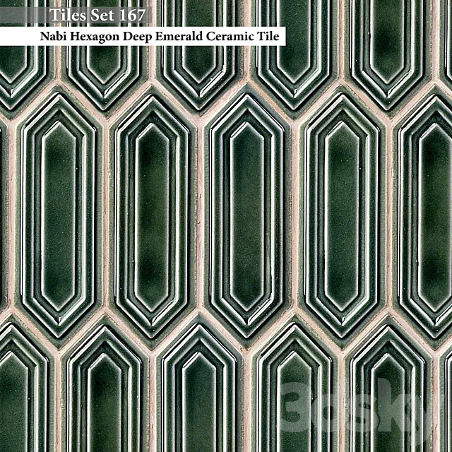 Tiles set 167 3DS Max Model