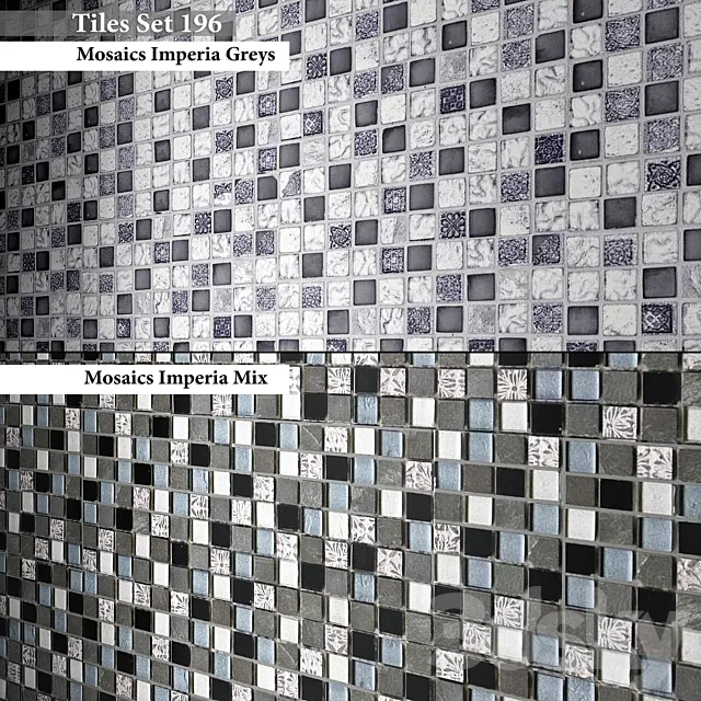 Tiles set 196 3DS Max Model