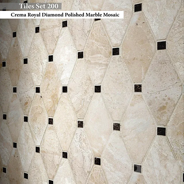 Tiles set 200 3DS Max Model