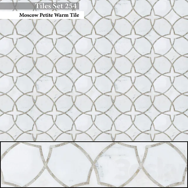 Tiles set 254 3DS Max Model