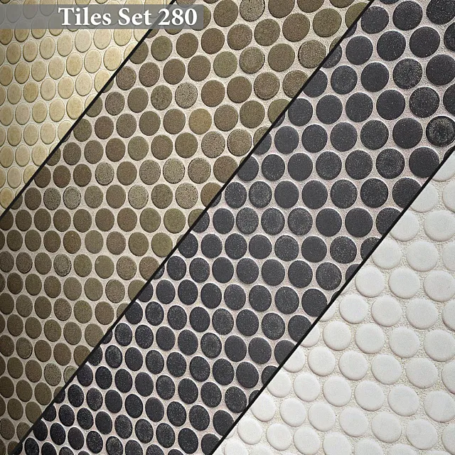 Tiles set 280 3DS Max Model