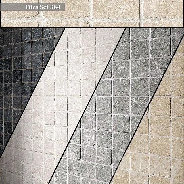 Tiles set 384 3dsMax Model