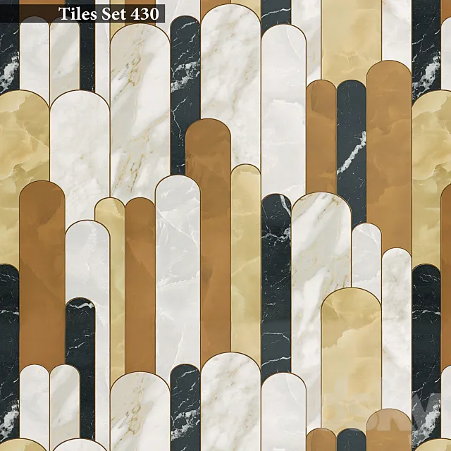 Tiles set 430 3ds Max