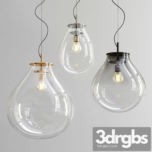 Tim blown glass pendant lamp by bomma