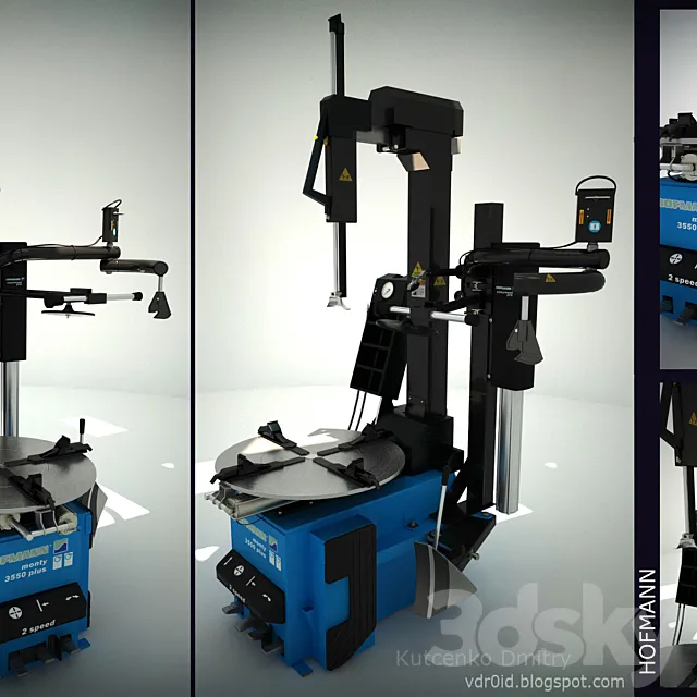 Tire changer HOFMANN 3DS Max Model