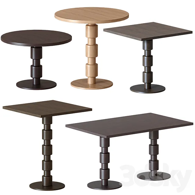 Tirolo Berlino tables set 3ds Max