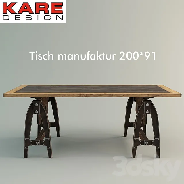 TISCH MANUFAKTUR 200X91 by Kare design 3DS Max Model