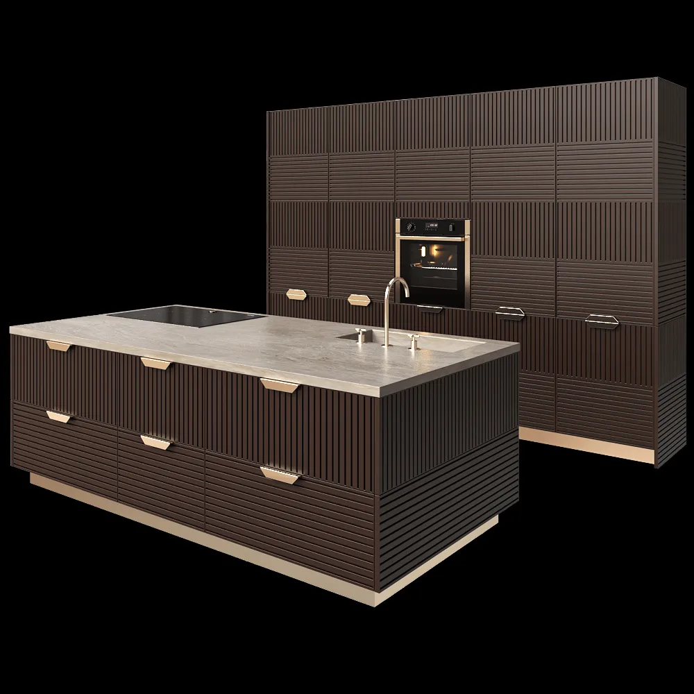 TM Italia – Kitchen MIUCCIA COMPOSIZIONE ISOLA E COLONNE 3ds Max