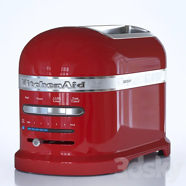 Toaster KitchenAid Artisan 5KMT2204EMS red 3DSMax File