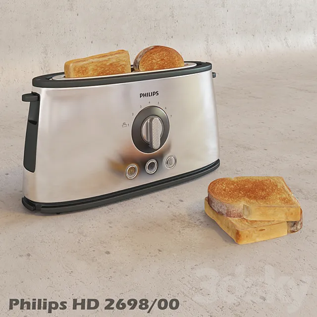 Toaster Philips HD2698 _ 00 3DSMax File