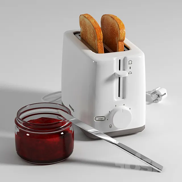 Toaster Philips_HD2595 3DSMax File