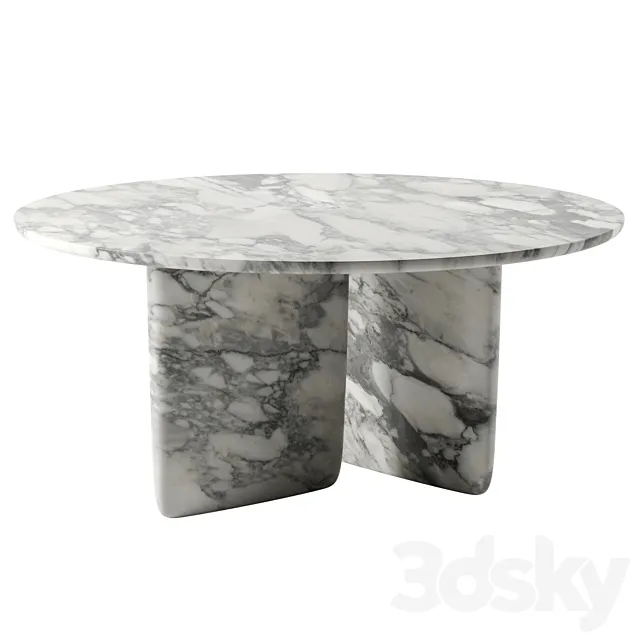 TOBI-ISHI dining table by B&B Italia 3ds Max