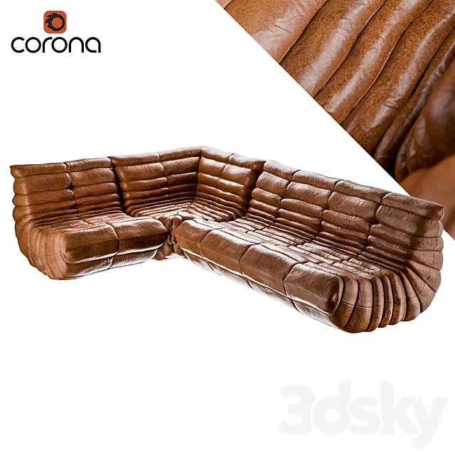 Togo sofa by Ligne Roset 3ds Max