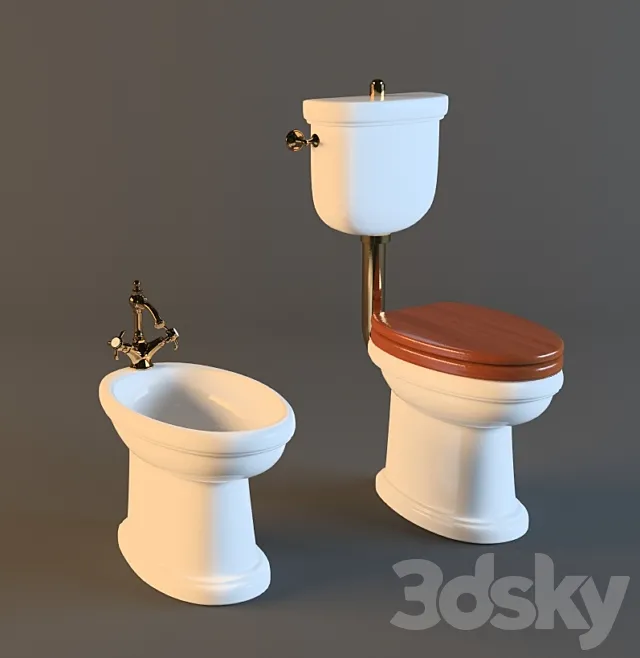toilet and bidet Lineatre 3DSMax File