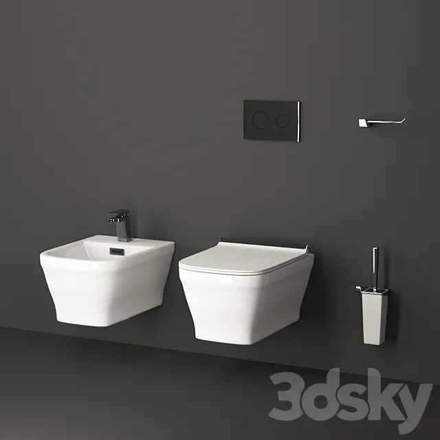 Toilet and bidet Noken Forma 3DSMax File
