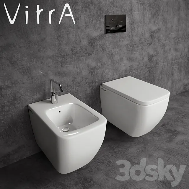 Toilet and bidet Vitra Shift 3DSMax File