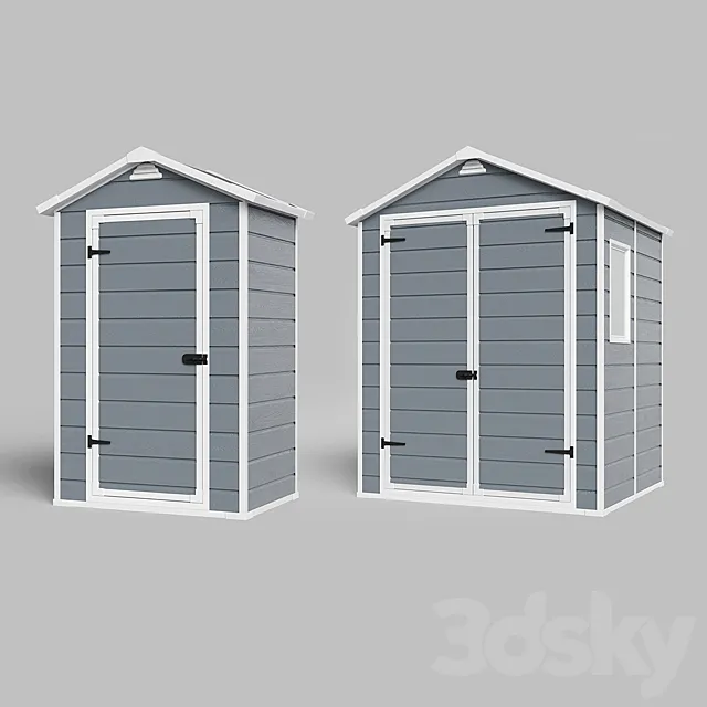 Toilet barn garden 3ds Max