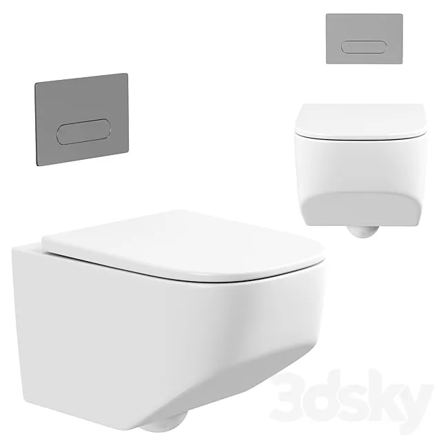 Toilet bowl Art&Max Liberty 3DSMax File