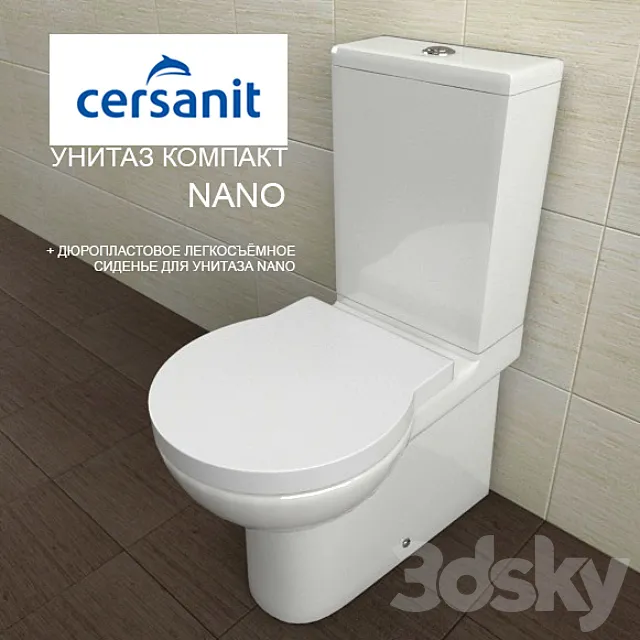 Toilet bowls COMPACT Cersanit NANO 3DSMax File