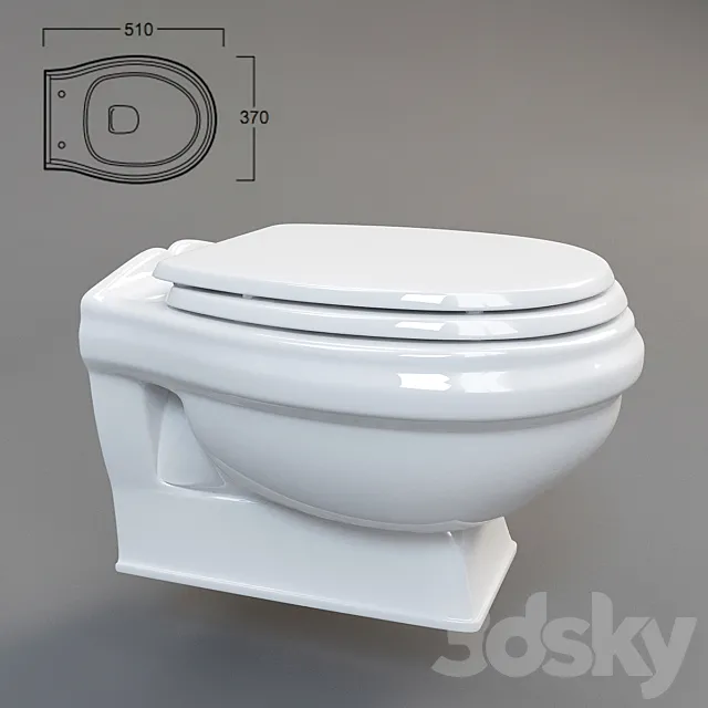 Toilet Simas Arcade AR 841 3ds Max