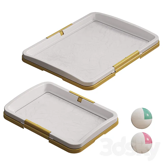 Toilet tray for dogs Zoo One 3ds Max