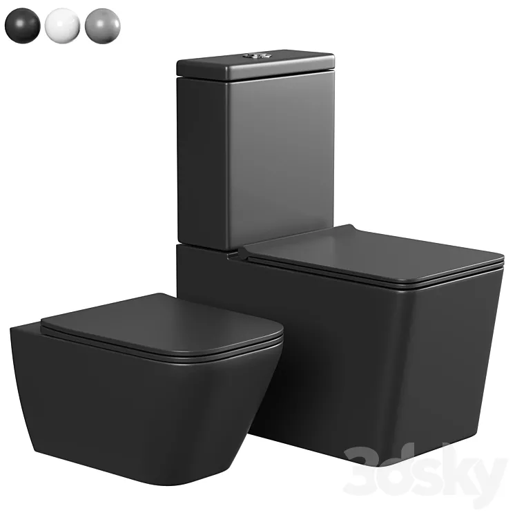 Toilet Vincea Q-Line 3DS Max Model