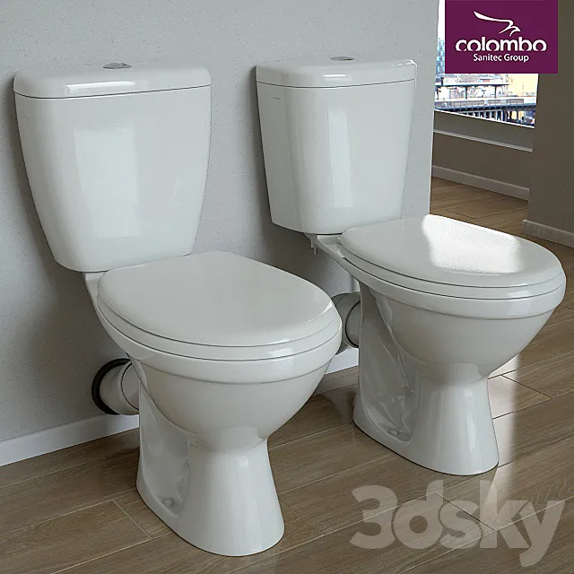 Toilets-compacts “Vektor Plus” and “Vector Standard”. Colombo 3DSMax File