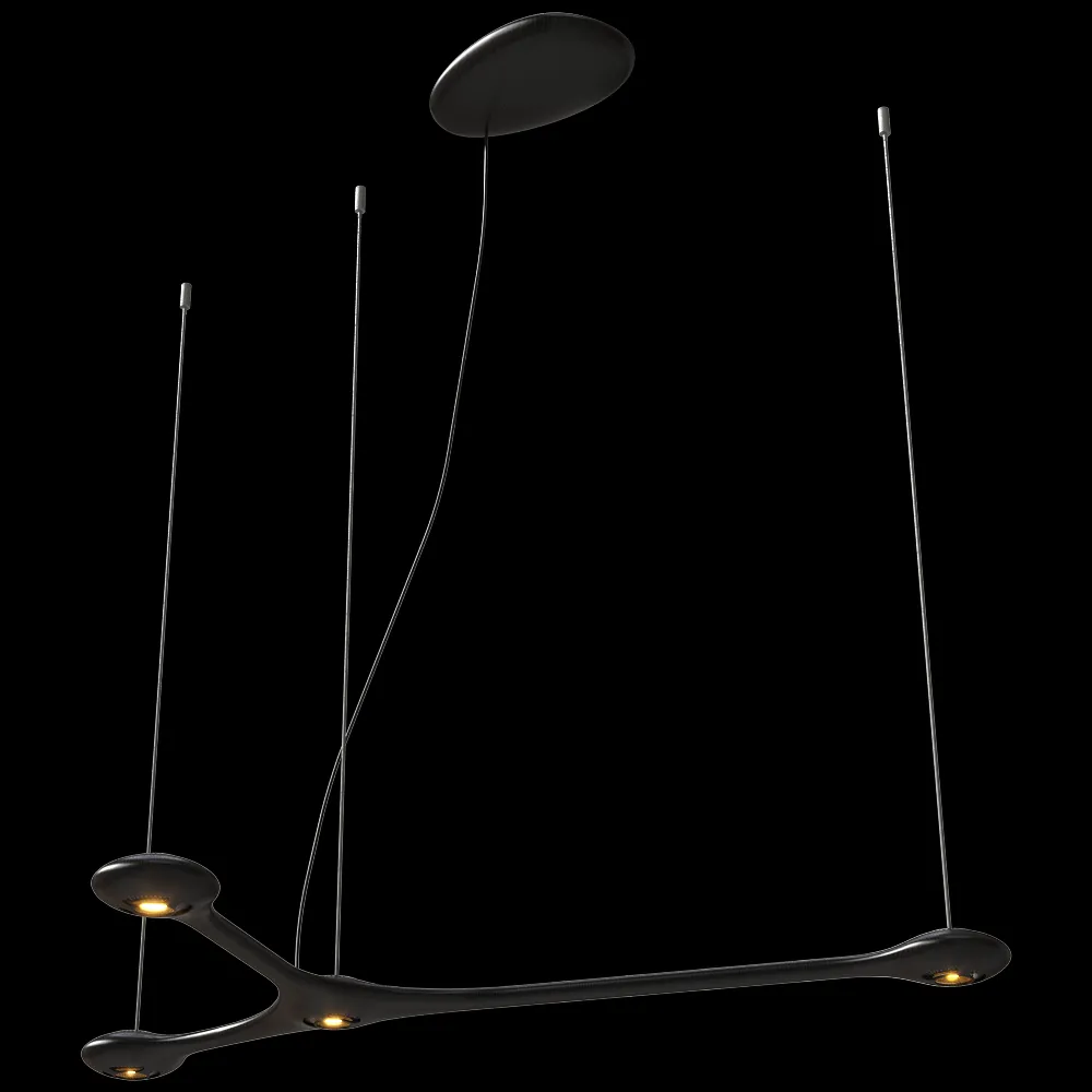 Tokio. – Pendant lamp Carbon standart  sizes 3ds Max