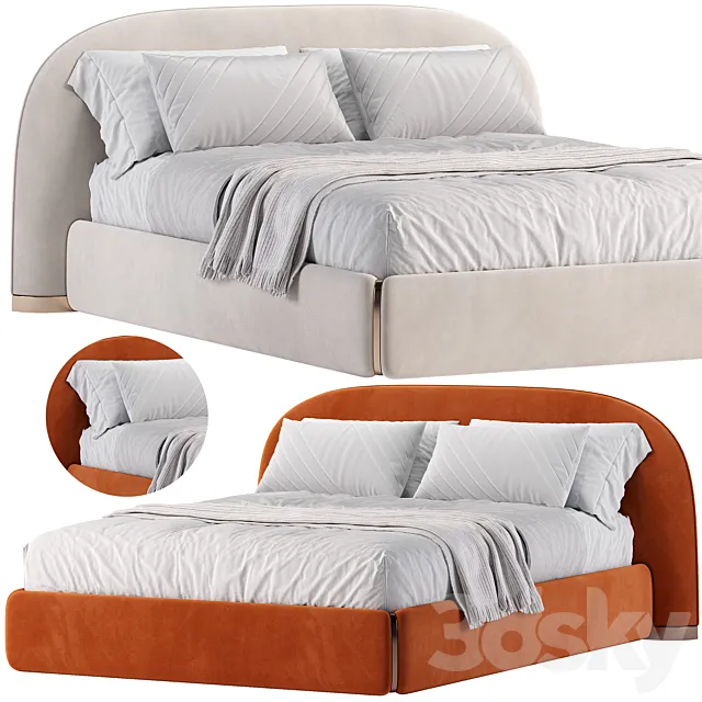 TOLEDO Bed by Black Tie 3ds Max