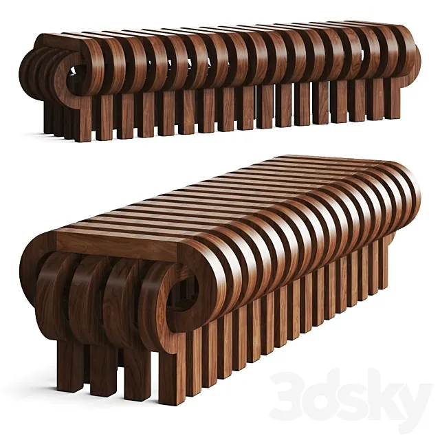 Tolga Sencer Tamga Bench 3DS Max Model