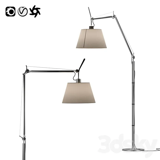 Tolomeo Mega Floor Lamp 3ds Max