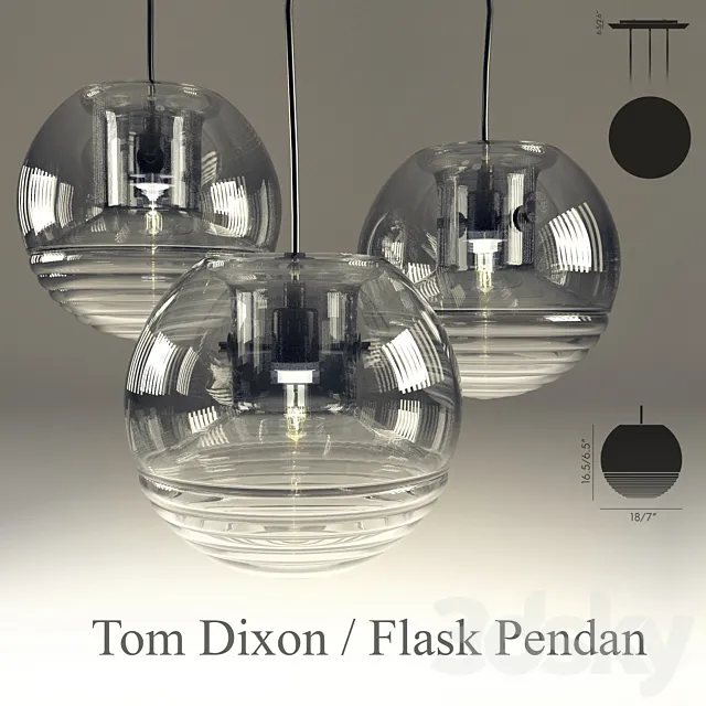 Tom Dixon _ Flask Pendan 3DS Max Model