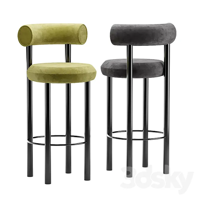 Tom dixon fat bar stool 3DS Max Model