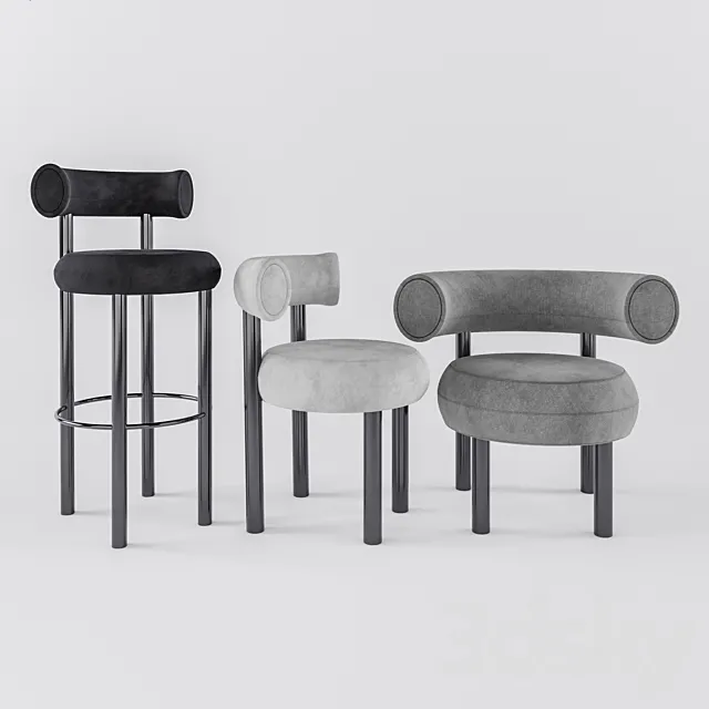 Tom Dixon Fat chairs 3ds Max