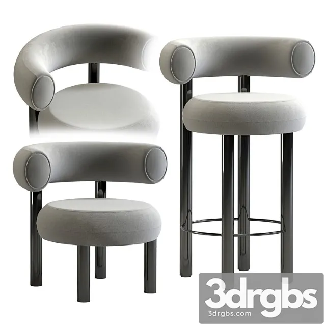 Tom Dixon Fat Lounge Stool Bar Chair 3dsmax Download