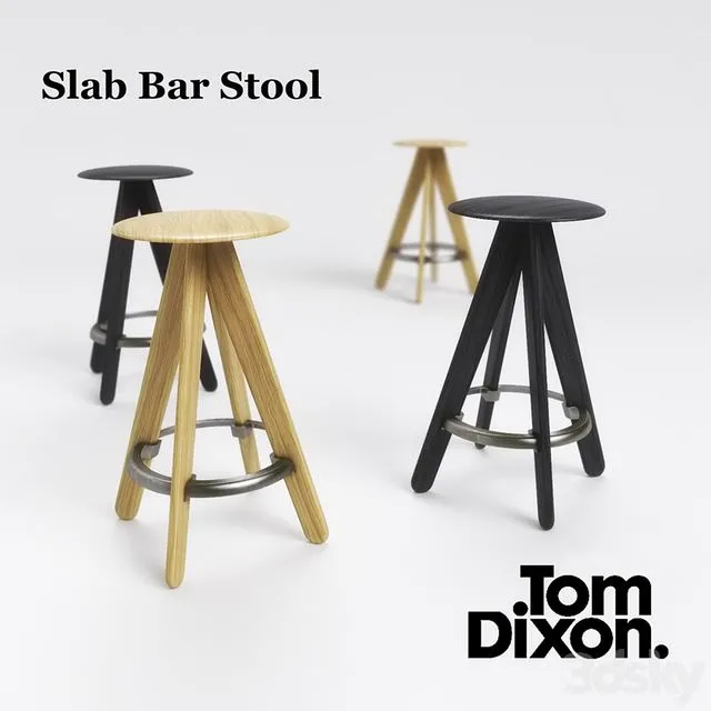 Tom Dixon Slab Bar Stool 3dsMax Model