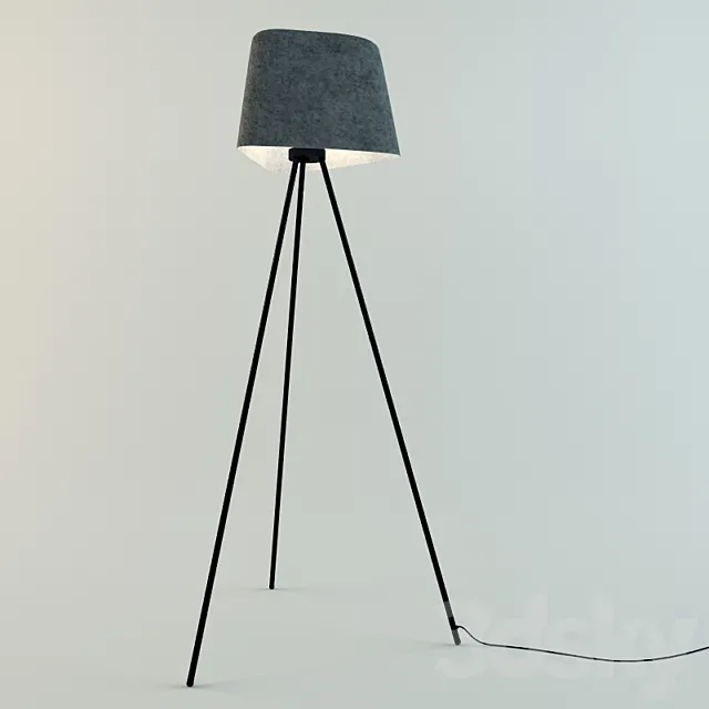 Tom Dixon_Felt Shade Tripod Stand 3ds Max