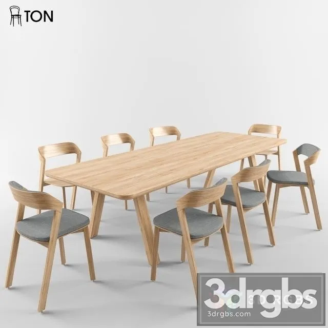 Ton Merano Chair Table Stelvio 3dsmax Download