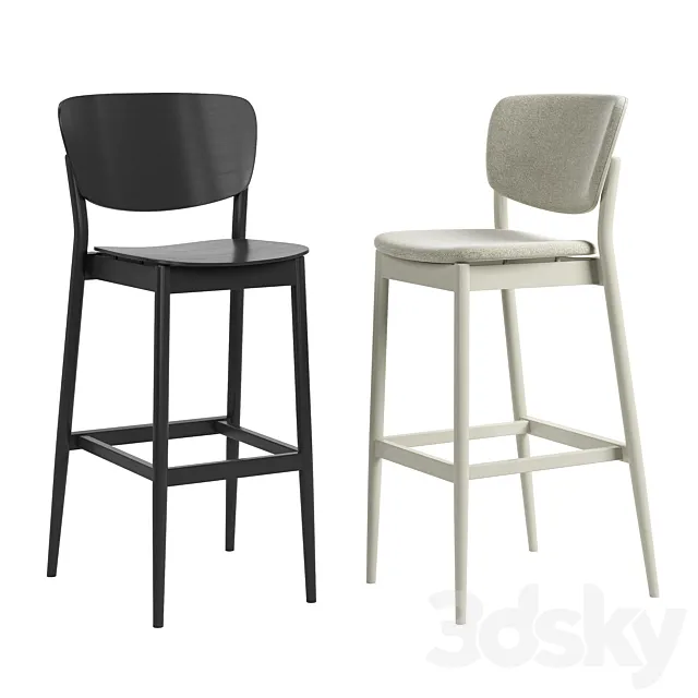 TON Valencia Barstool 3ds Max