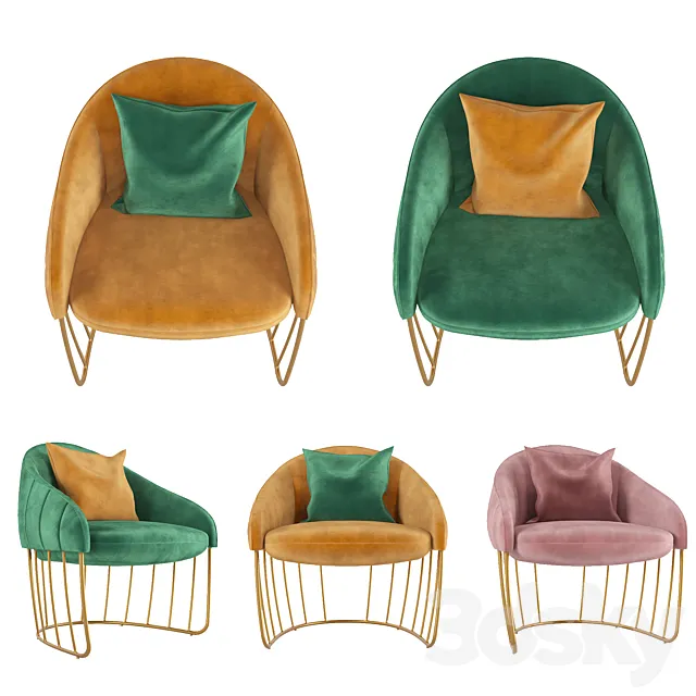 Tonella Lounge Chair Sancal 3DS Max Model