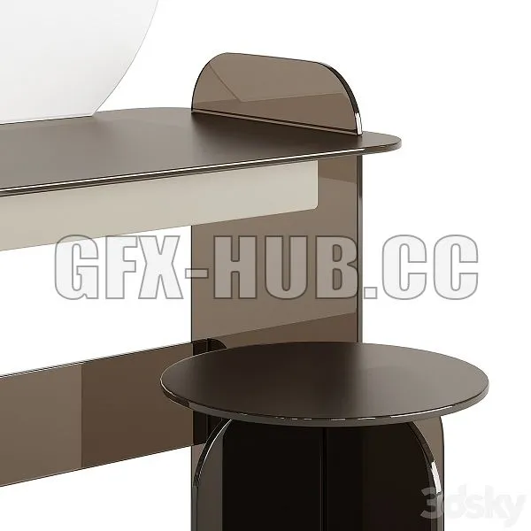 TONELLI SGABELLO OPALINA DRESSING TABLE 3dsMax Model