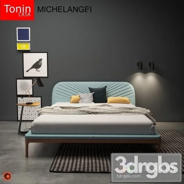 Tonin Casa Michelangel Bed 3dsmax Download