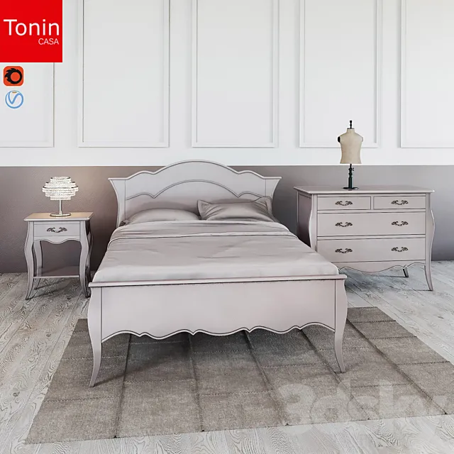 Tonincasa bedroom set 3ds Max