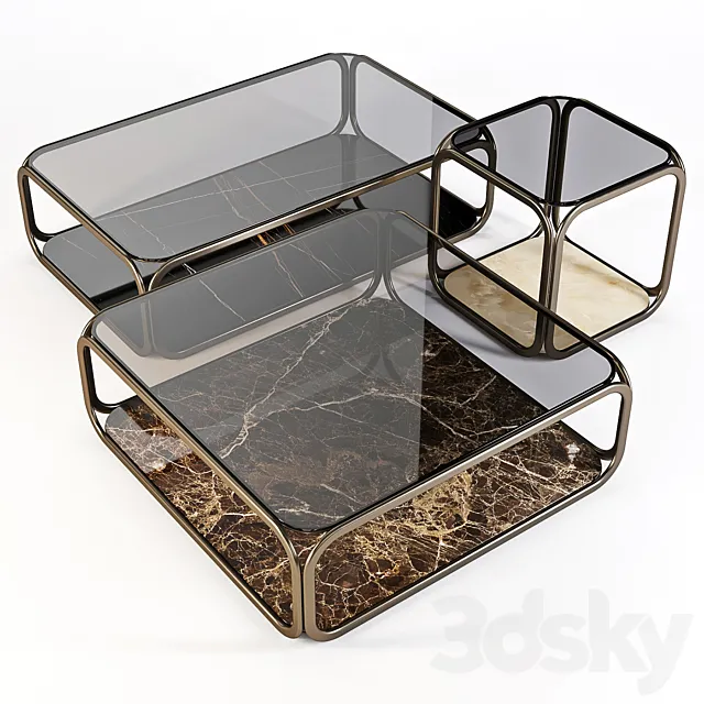 ToninCasa: Coffee Tables – Remind 3ds Max