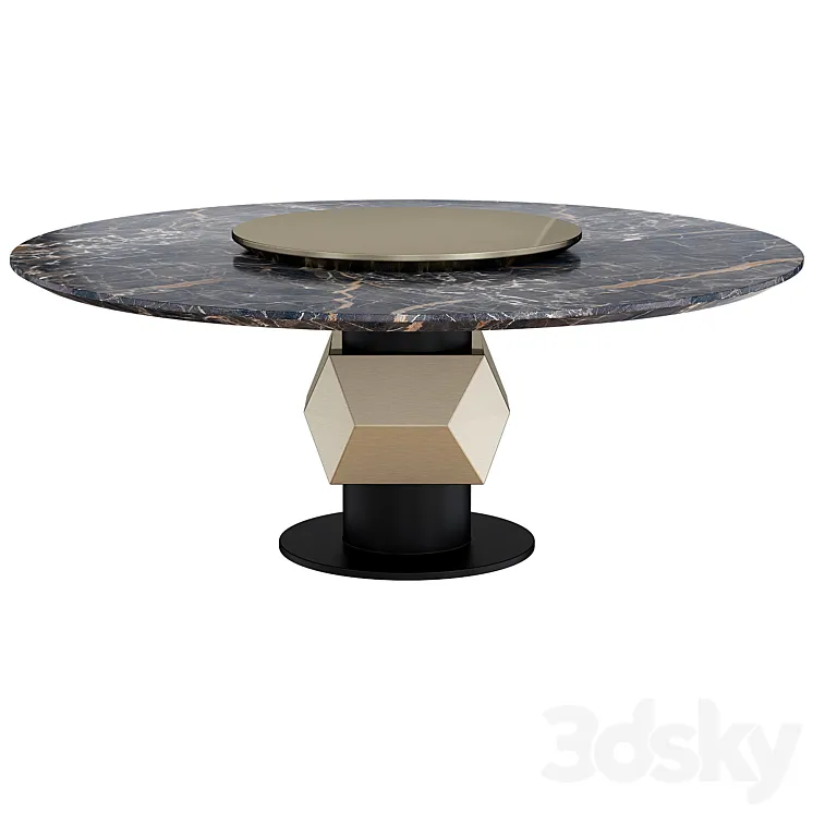 Tonino Lamborghini Casa TL-2920 Dining Table 3DS Max Model